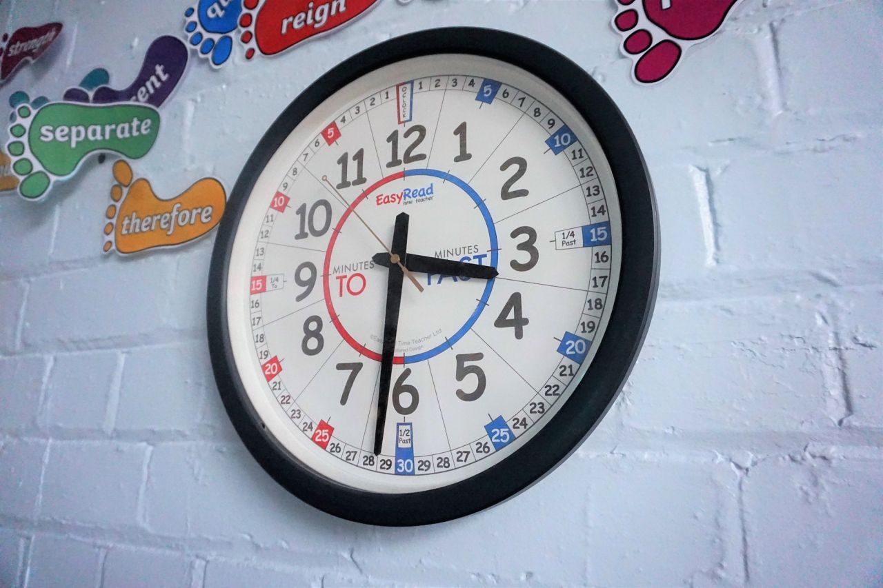 Classroom Clock 2 EasyRead Time Teacher