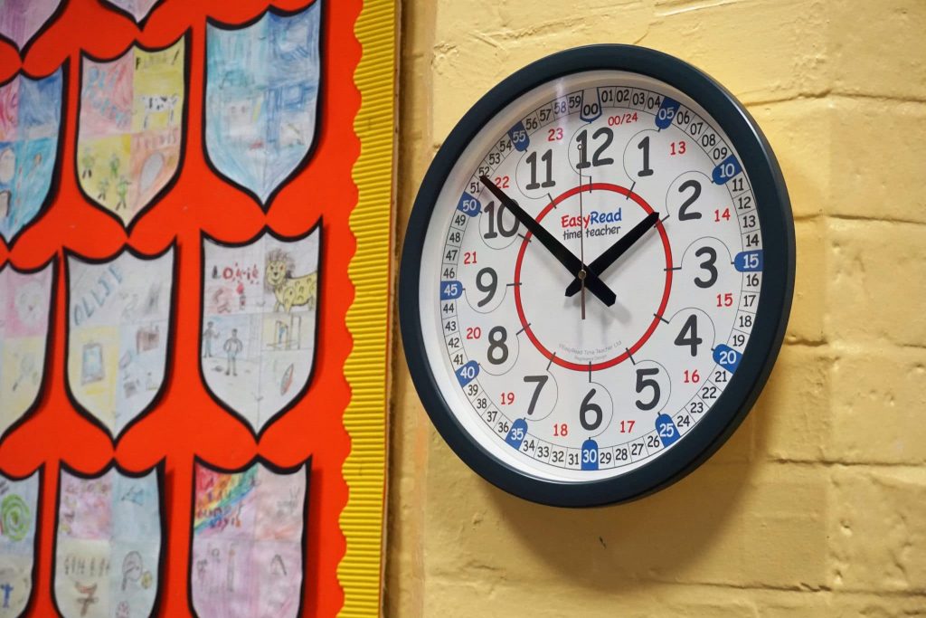 Classroom Wall Clock | Learn to Tell the Time Clocks from ERTT