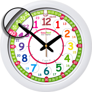 Time teacher wall clock for children