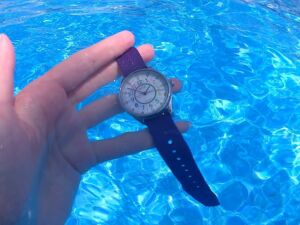 waterproof childrens watches with purple strap